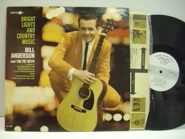 [LP] BILL ANDERSON AND THE PO' BOYS / BRIGHT LIGHTS AND COUNTRY MUSIC ビル・アンダーソン ブライトライツ_画像1