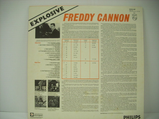 ■LP　FREDDY CANNON / EXPLOSIVE! フレディ・キャノン タラハシーラシー パリセーズパーク オールディーズ ◇r31213_画像2