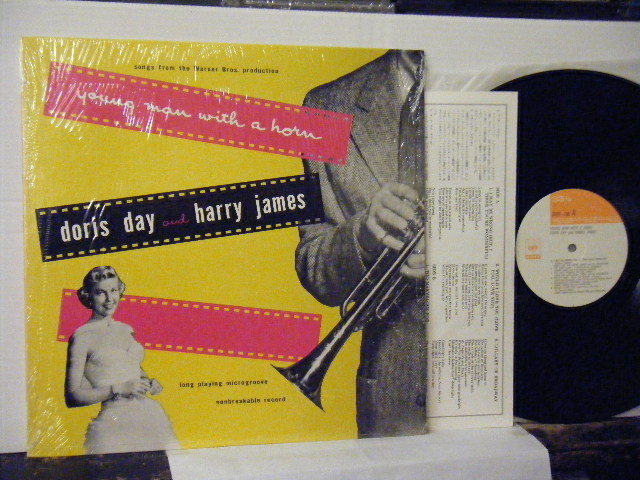 ▲LP DORIS DAY & HARRY JAMES ドリス・デイ / YOUNG MAN WITH A HORN 情熱の狂想曲 国内盤 CBSソニー SOPJ-100◇r31113_画像1