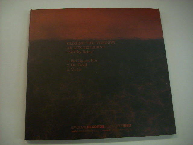 [紙ジャケットCD] CLOSING THE ETERNITY & AD LUX TENEBRAE / NEARBY BEING ロシア産ドローン アンビエント ◇r30605_画像2