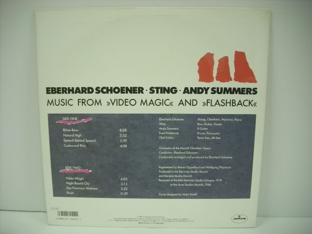 ■LP　スティング アンディ・サマーズ エバハルト・シェーナー / 創世記 EBERHARD SCHOENER STING ANDY SUMMERS_画像2