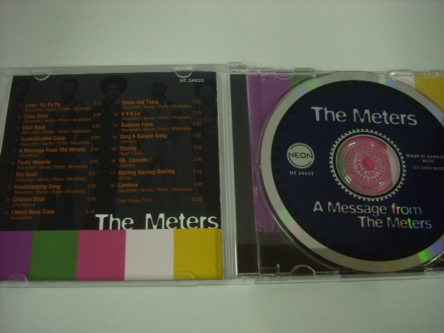 ■CD　THE METERS / A MESSAGE FROM THE METERS ザ・ミーターズ EU盤 NEON NE 34533 ◇r31130_画像4