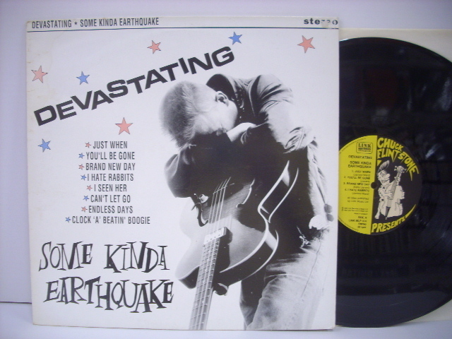 ■LP　DEVASTATING / SOME KINDA EARTHQUAKE デヴァステイティング サムカインダアースクエイク 1989年 ネオロカ ◇r21005_画像1