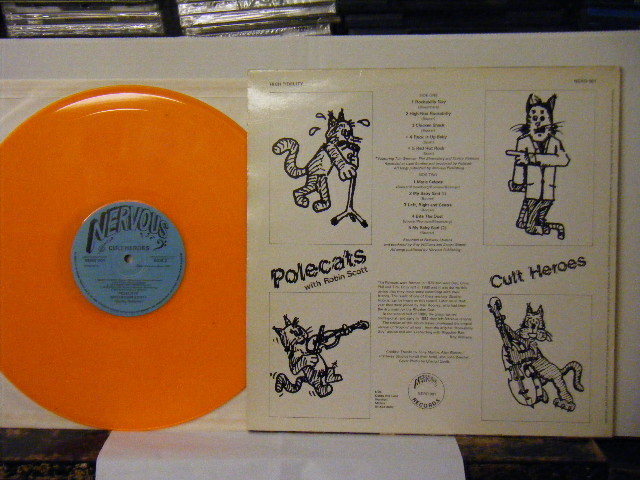 ▲LP POLECATS WITH ROBIN SCOTTポールキャッツ / CULT HEROES カルト・ヒーローズ 輸入盤 ロカビリー ◇r2620_画像2