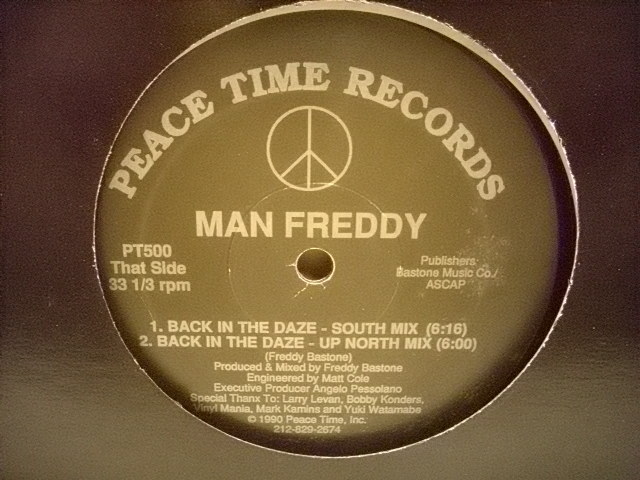 ■12インチ　MAN FREDDY / BACK IN THE DAZE（South MIX / UP NORTH MIX / MARZ MIX） 輸入盤 ハウス◇r2420_画像1