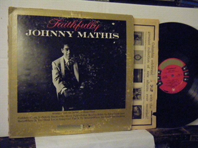 ▲LP JOHNNY MATHIS ジョニー・マシス / FAITHFULLY 輸入盤 COLUMBIA CL-1422 オールディーズ◇r40306_画像1