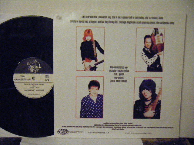 ▲LP THE EXCESSORIES / PURE POP FOR PUNK PEOPLE 輸入盤 SCREAMING APPLE SCALP#139 ガールズ・パンク◇r30509_画像2