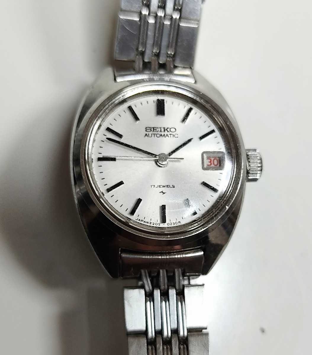 セイコー SEIKO AUTOMATIC 2205-0050 17JEWELS Date 稼働品 腕時計◆アンティーク・レトロ ビンテージ希少！_画像9