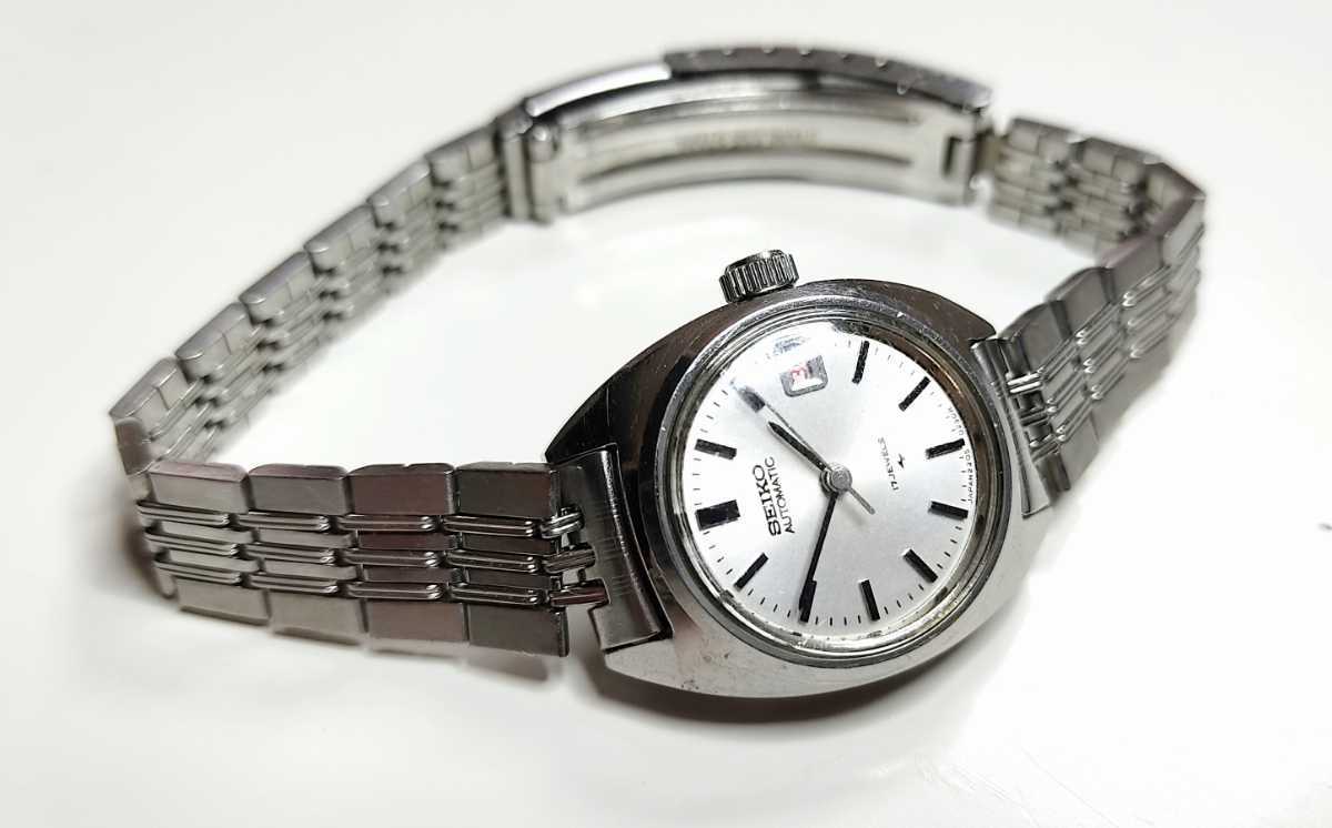 セイコー SEIKO AUTOMATIC 2205-0050 17JEWELS Date 稼働品 腕時計◆アンティーク・レトロ ビンテージ希少！_画像4