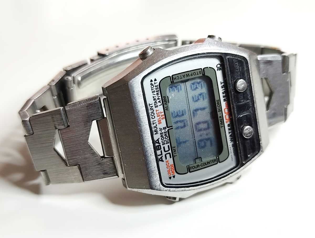 稼働品 ビンテージ SEIKO セイコー ALBA アルバ MULTICOUNT マルチ