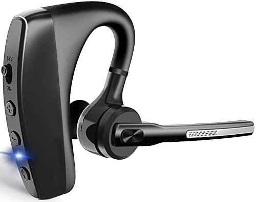 Bluetooth ヘッドセット5.0 ワイヤレス イヤホン 片耳 CSRチップ ダブルマイク内蔵 ハンズフリー通話_画像1