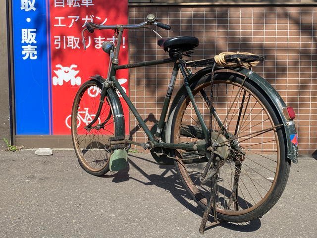 ■MARUISHI CYCLE ATLAS 丸石サイクル アトラス 26インチ グリーン ビンテージ 自転車 札幌発 ★_画像5