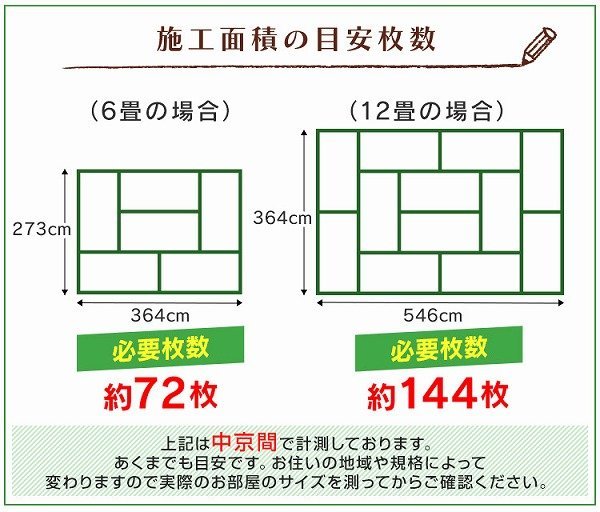 【ブラウン 144枚セット】フロアタイル 12畳用 木目調 シール リノベーション ウッド調 床材 シート DIY リフォーム 貼るだけ おしゃれ_画像9