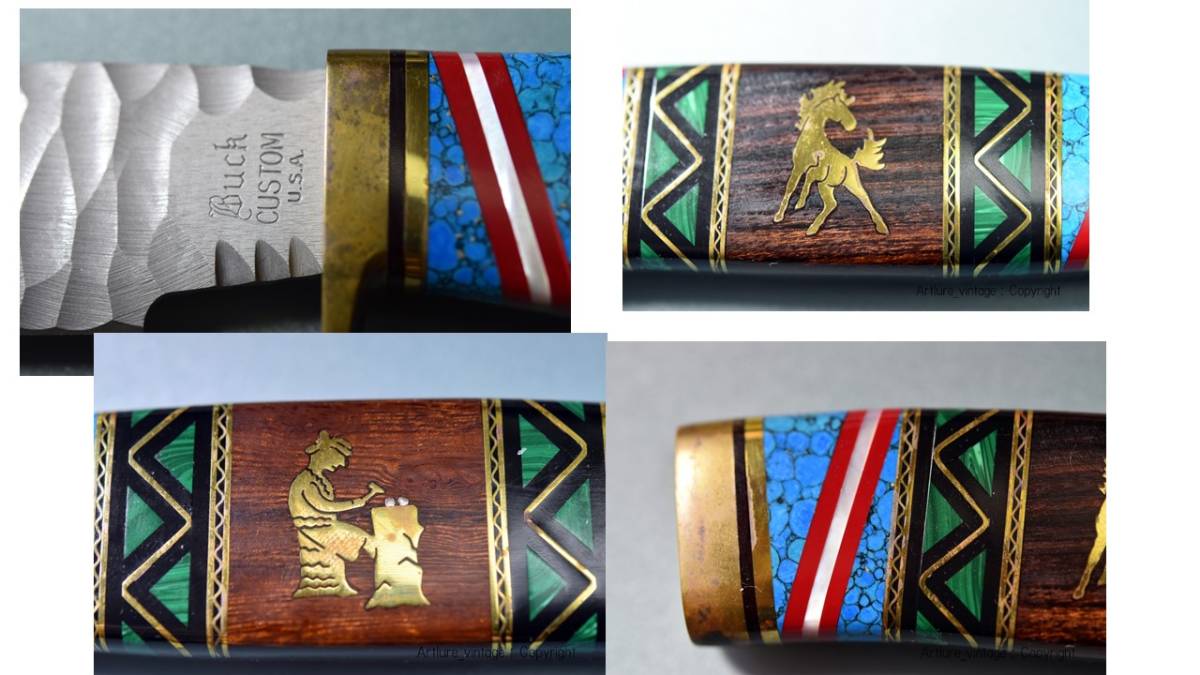 ●VINTAGE KNIFE BUCK CUTHAIR YELLOWHORSE SERIES TWO 1868本限定セリアル1413 (4165)CAMPING,FISHING,OUTDOOR_画像7