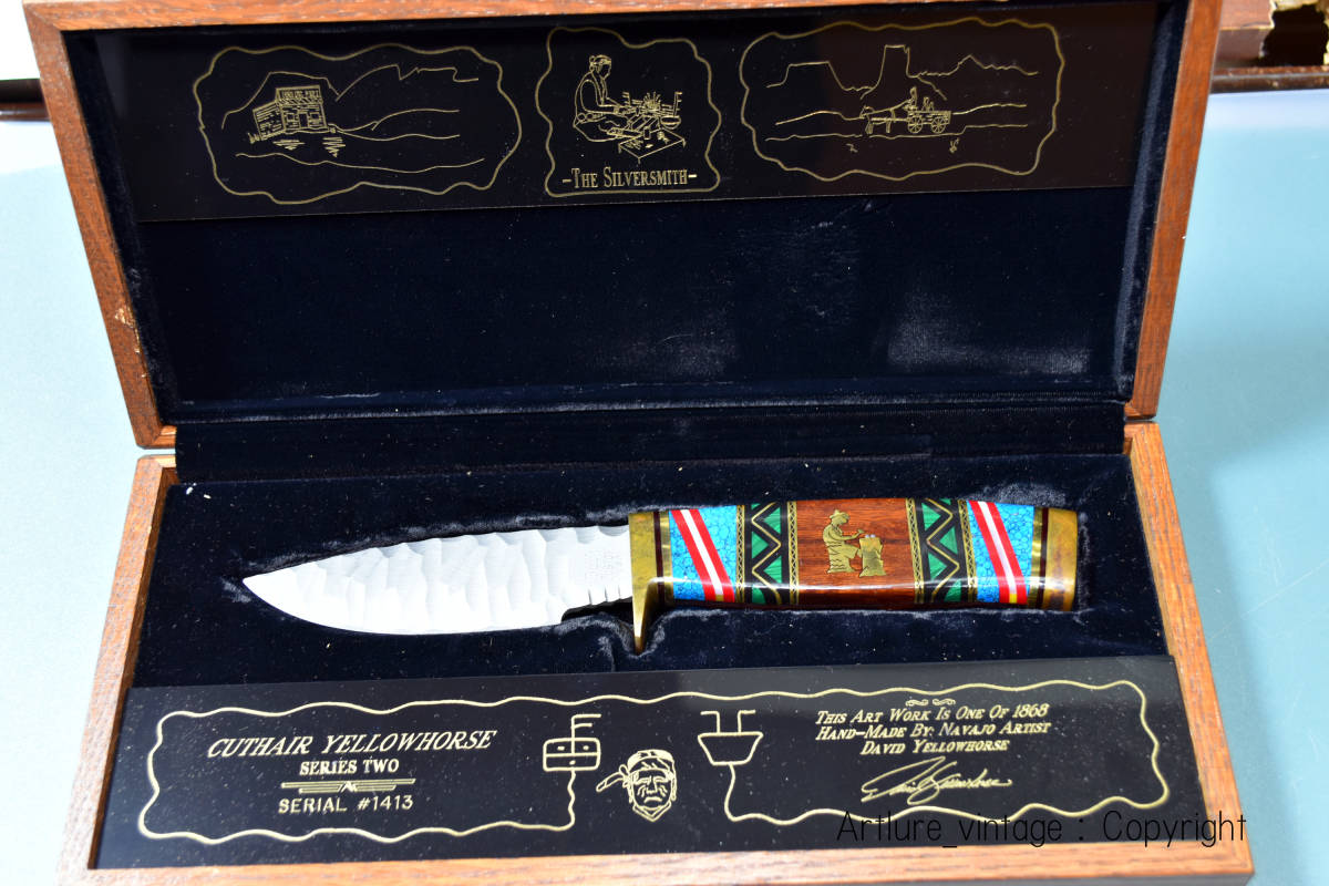 ●VINTAGE KNIFE BUCK CUTHAIR YELLOWHORSE SERIES TWO 1868本限定セリアル1413 (4165)CAMPING,FISHING,OUTDOOR_画像2