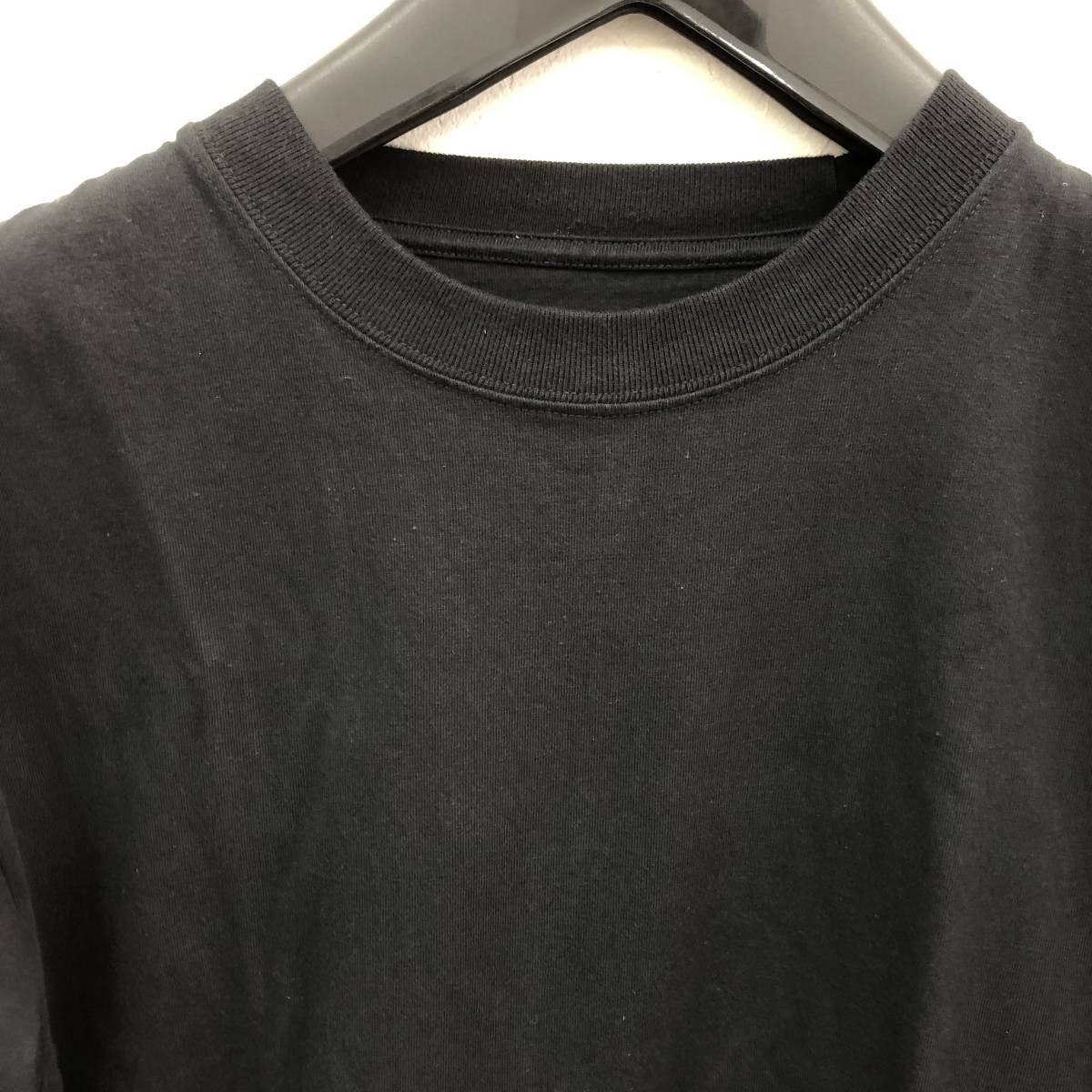 洋服 Hanes：ヘインズ BEEFY-T 長袖Ｔシャツ ブラック サイズ：M/M(38～40) ビーフィー レディースファッション_画像2