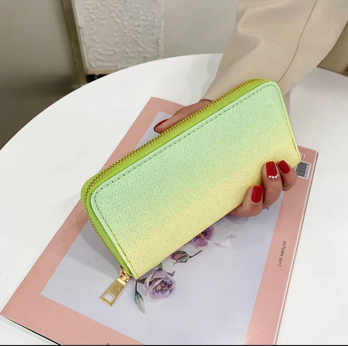 Paypayフリマ グラデーション長財布 おしゃれ レディース 財布 ウォレット Paypayフリマ グラデーション長財布 おしゃれ レディース 財布 ウォレット