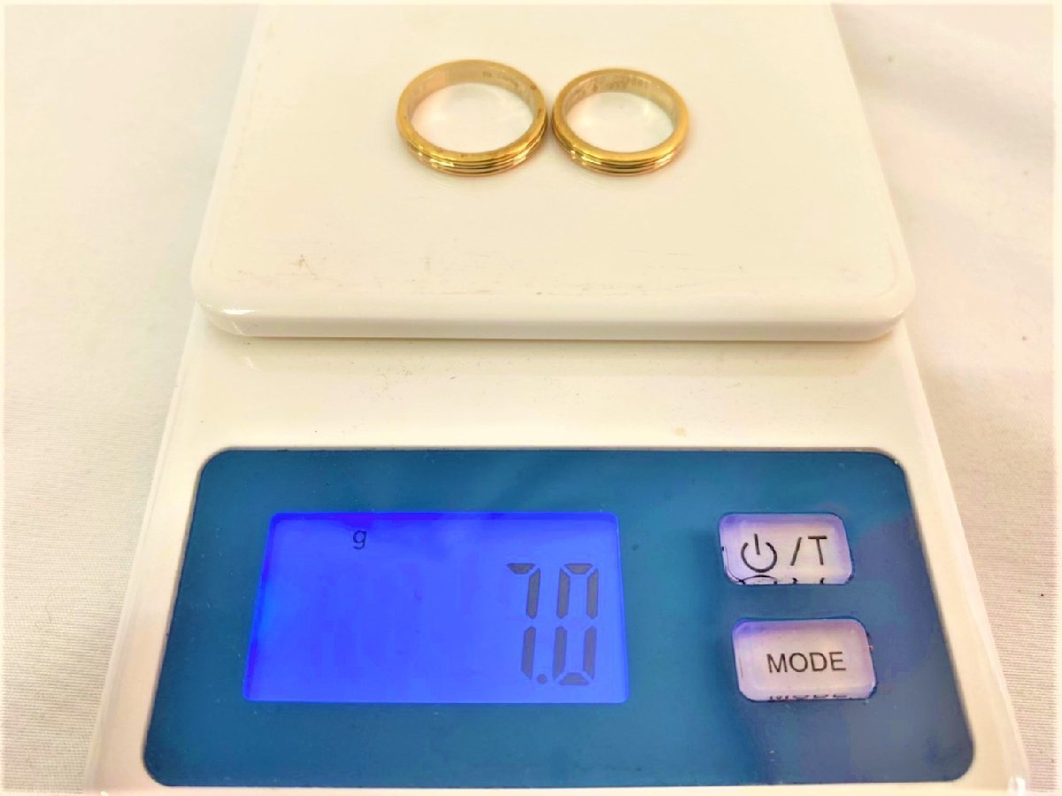 Cartier カルティエ 18金 750 ペアリング 結婚指輪 総重量：7.0g_画像9