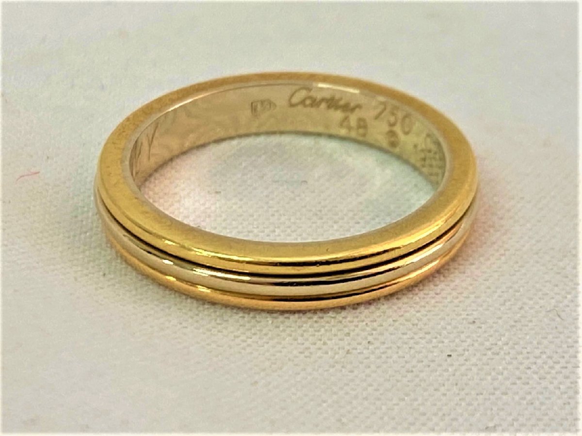 Cartier カルティエ 18金 750 ペアリング 結婚指輪 総重量：7.0g_画像5