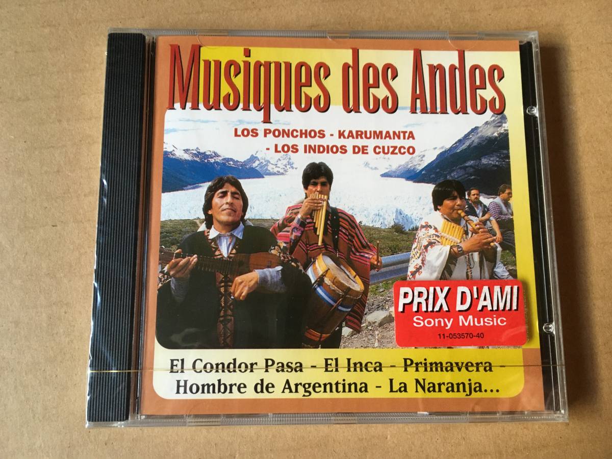 V.A.[Musiques Des Andes]1996●未開封CD●アンデス音楽,Los ponchos,Karumanta,Los indios de cuzco●El Condor Pasa,El Inca他_画像1