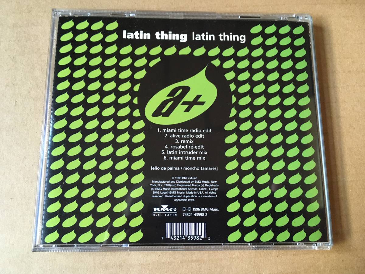 Latin Thing●輸入盤:Maxi-Single CD[Latin Thing]BMG U.S. Latin●Produce Elio De Palma,Moncho Tamares●Electronic,House_画像2