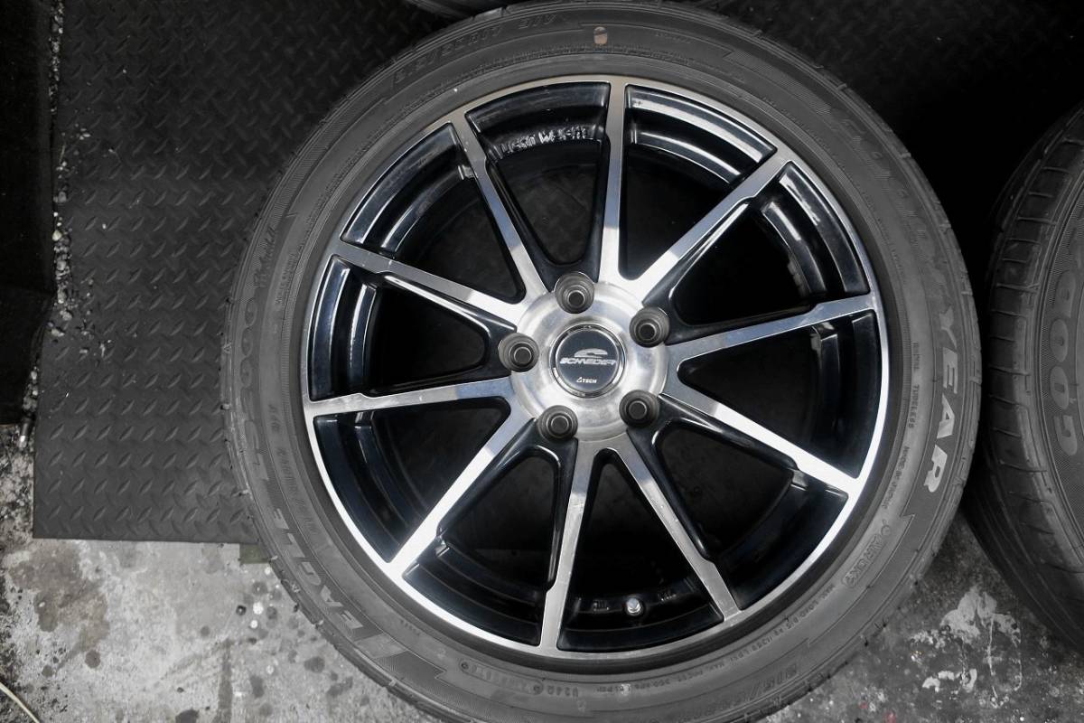 激安!!売切♪レイズマルカ MID シュナイダー DR-01 17×7J +48 PCD114.3♪215/50R17♪ノアヴォクシープリウスαステップワゴンアクセラ等♪_画像3