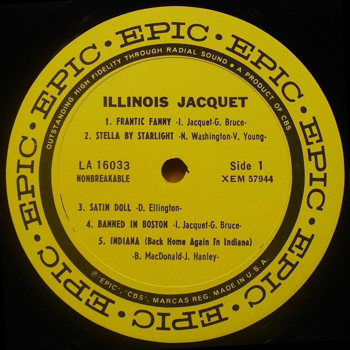 ●レア!Mono!良否!ダブル洗浄済!★Illinois Jacquet(イリノイ ジャケ−)『Illinois Jacquet And His Orchestra』 USオリジLP #59967_画像3