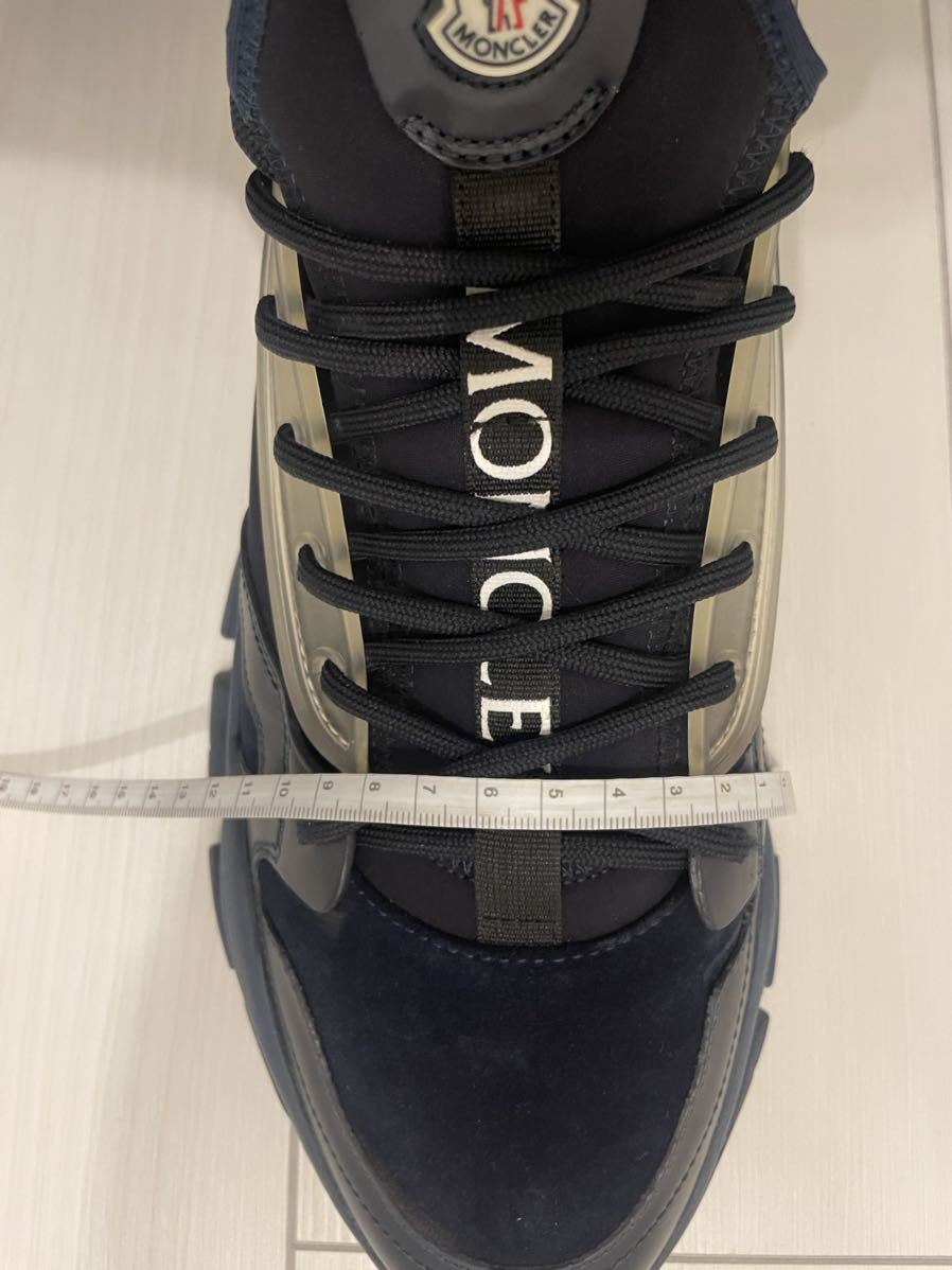 美品 MONCLER TREVOR SNEAKERS ダッドスニーカー ネイビー サイズ43