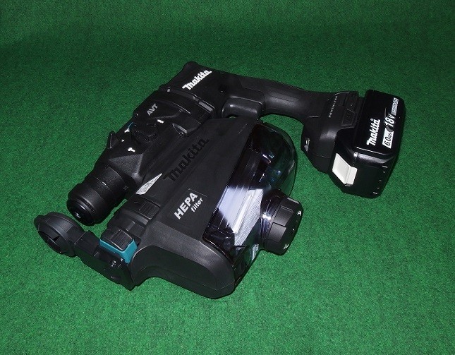 マキタ HR182DGXVB 18V-6.0Ah-18mm 無線連動対応 吸塵ハンマドリル 黒 新品_画像2