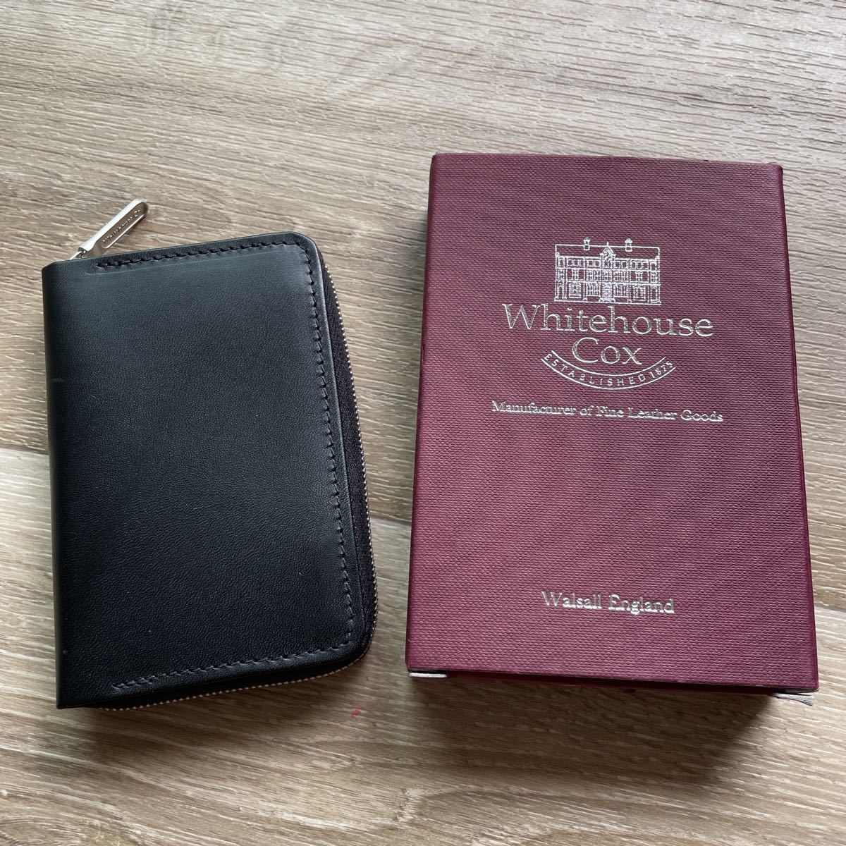 新品 黒 Whitehouse Cox ホワイトハウス コックス コインケース MINI
