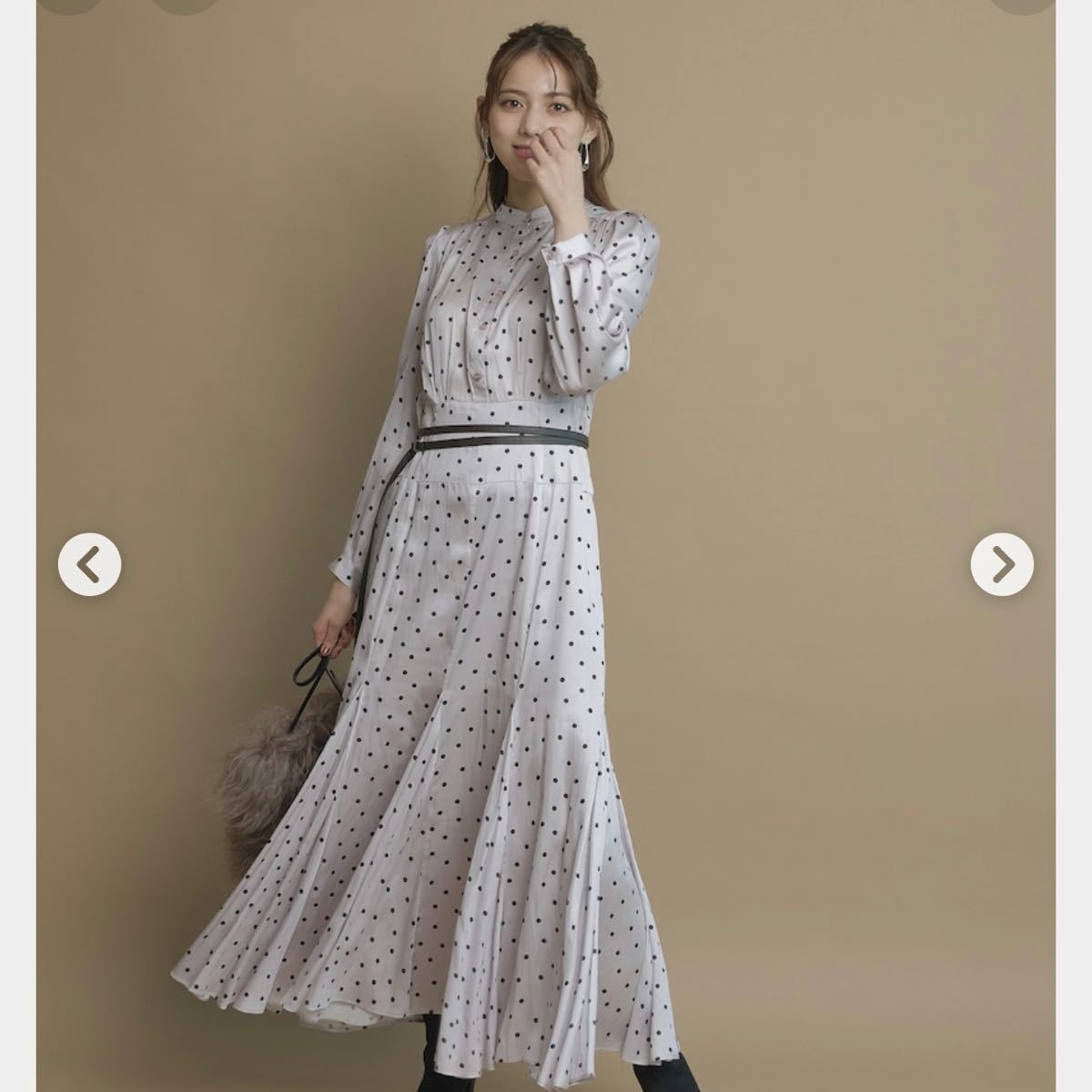 Mystrada ≪新宿ルミネ限定≫ マチフレアドットロングワンピース www