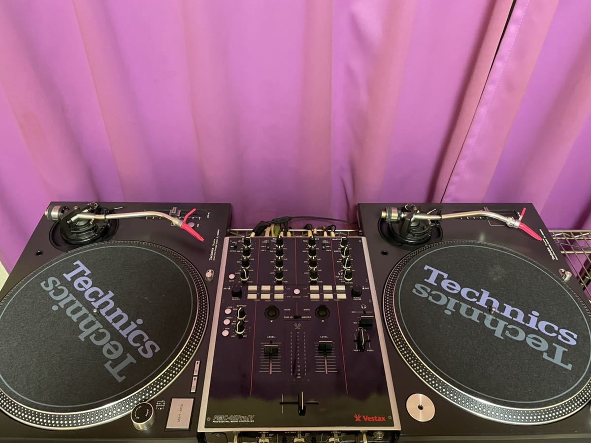 DJセット ターンテーブル Technics SL-1200MK5 2台 ミキサー Vestax