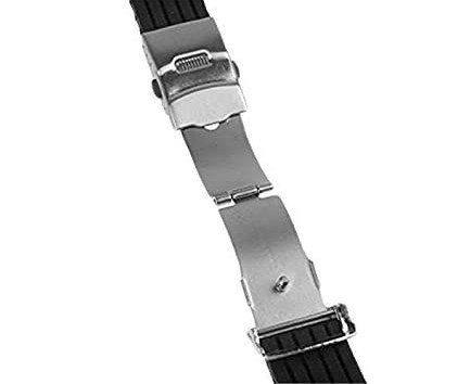  специальная цена!! часы частота замена ремень si Ricoh n резина наручные часы ремешок водонепроницаемый 22mm ( черный )