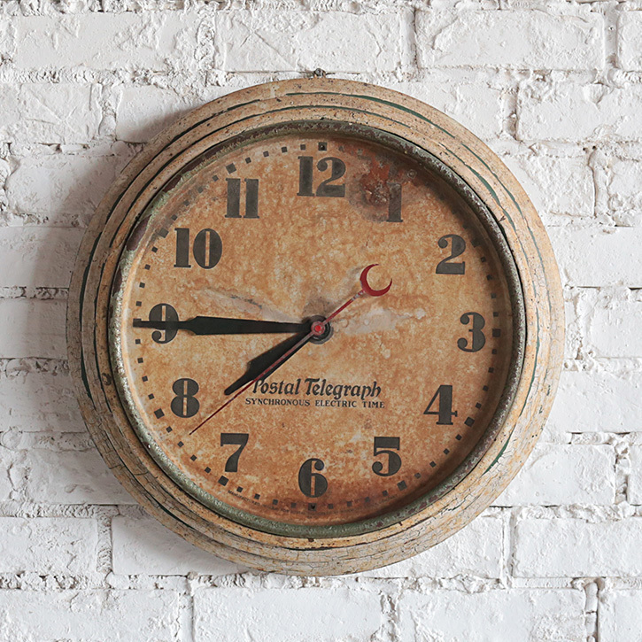 時計 postal telegraph Hammond 1930年代 スクールクロック School Clock 壁掛け アンティーク ヴィンテージ_画像1