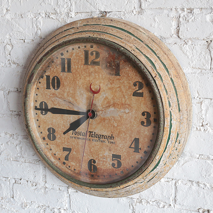 時計 postal telegraph Hammond 1930年代 スクールクロック School Clock 壁掛け アンティーク ヴィンテージ_画像2