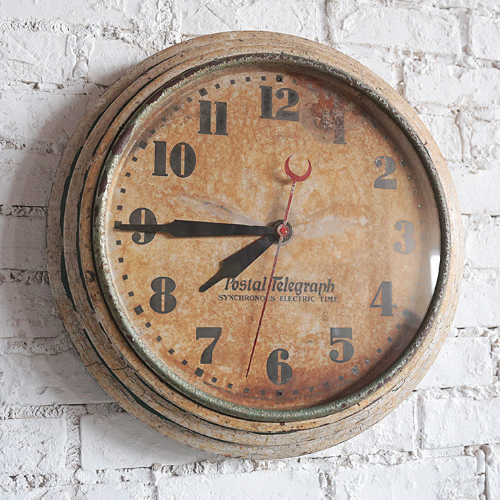 時計 postal telegraph Hammond 1930年代 スクールクロック School Clock 壁掛け アンティーク ヴィンテージ_画像10