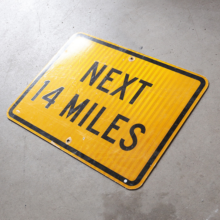 看板 アメリカンヴィンテージ 道路標識 イエロー ロードサイン