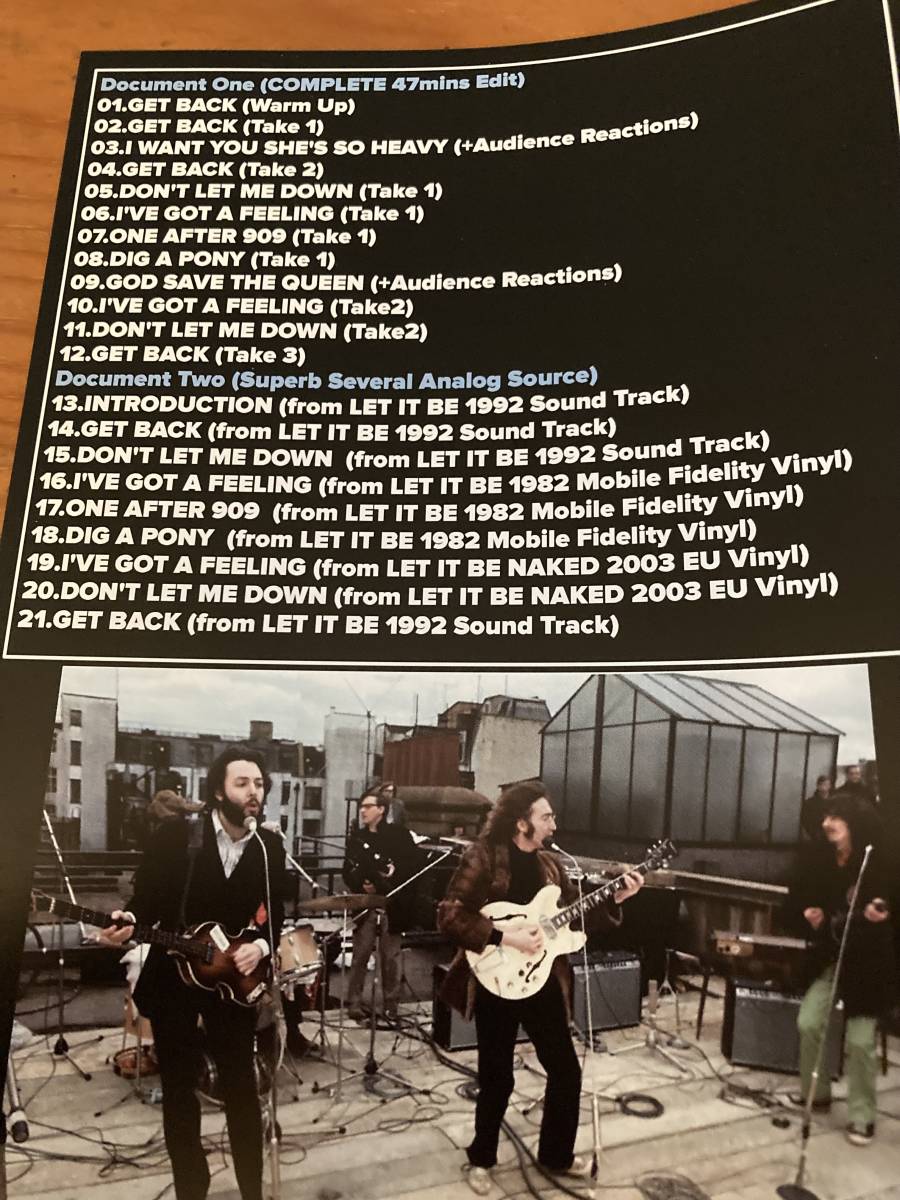 輸入盤最新作　最高音質　THE BEATLES LIVE AT THE APPLE ROOFTOP 1969 ビートルズ　 (プレス盤１CD)_画像3