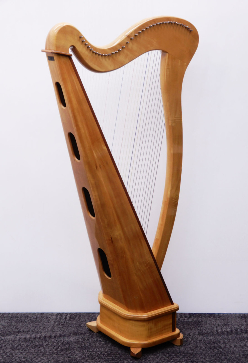 ○ ◎【 引取限定 】青山 ハープ 36弦 / 高さ138cm Aoyama Harp FUKUI JAPAN ノンペダルハープ 弦楽器の画像2