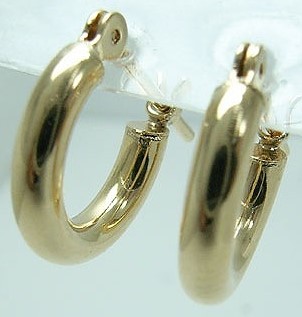 人気【新品】18金/k18/イエローゴールド/フープピアス/2mm×10mm www
