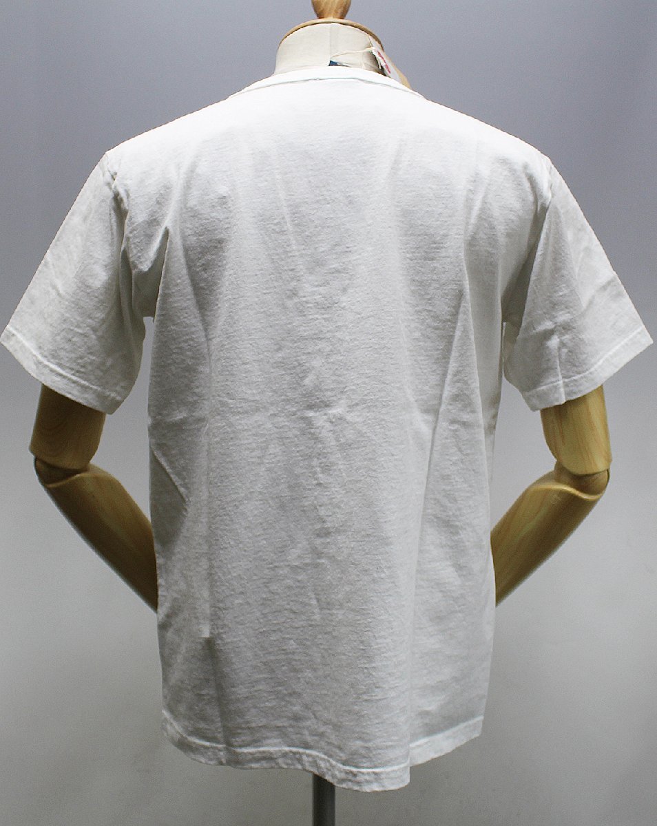 Studio D'artisan (ステュディオダルチザン) インディゴッド クルーネックTシャツ WAR-002B 未使用品 ホワイト size L / ビックリマン_画像3