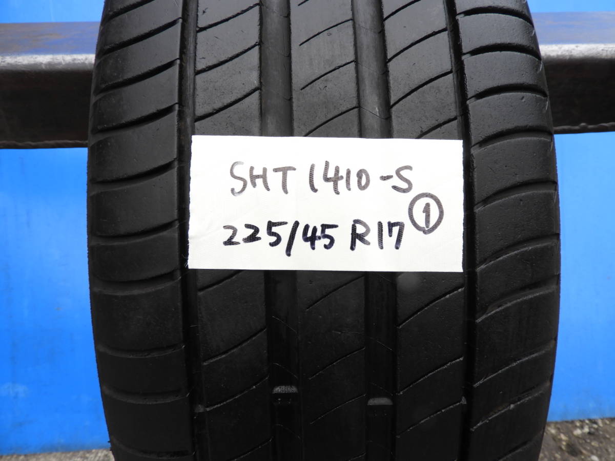 ★【SHT1410-S】送料無料! 2018年製 ミシュラン プライマシー MICHELIN PRIMACY3 ノーマル サマー 中古タイヤ【225/45R17】1本 ★_画像2