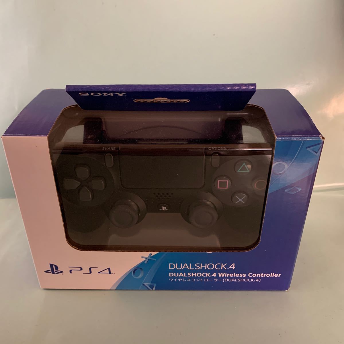 PS4 ワイヤレスコントローラー（DUALSHOCK4） ジェットブラック　純正品　CUH-ZCT2J22 箱付き　完動品