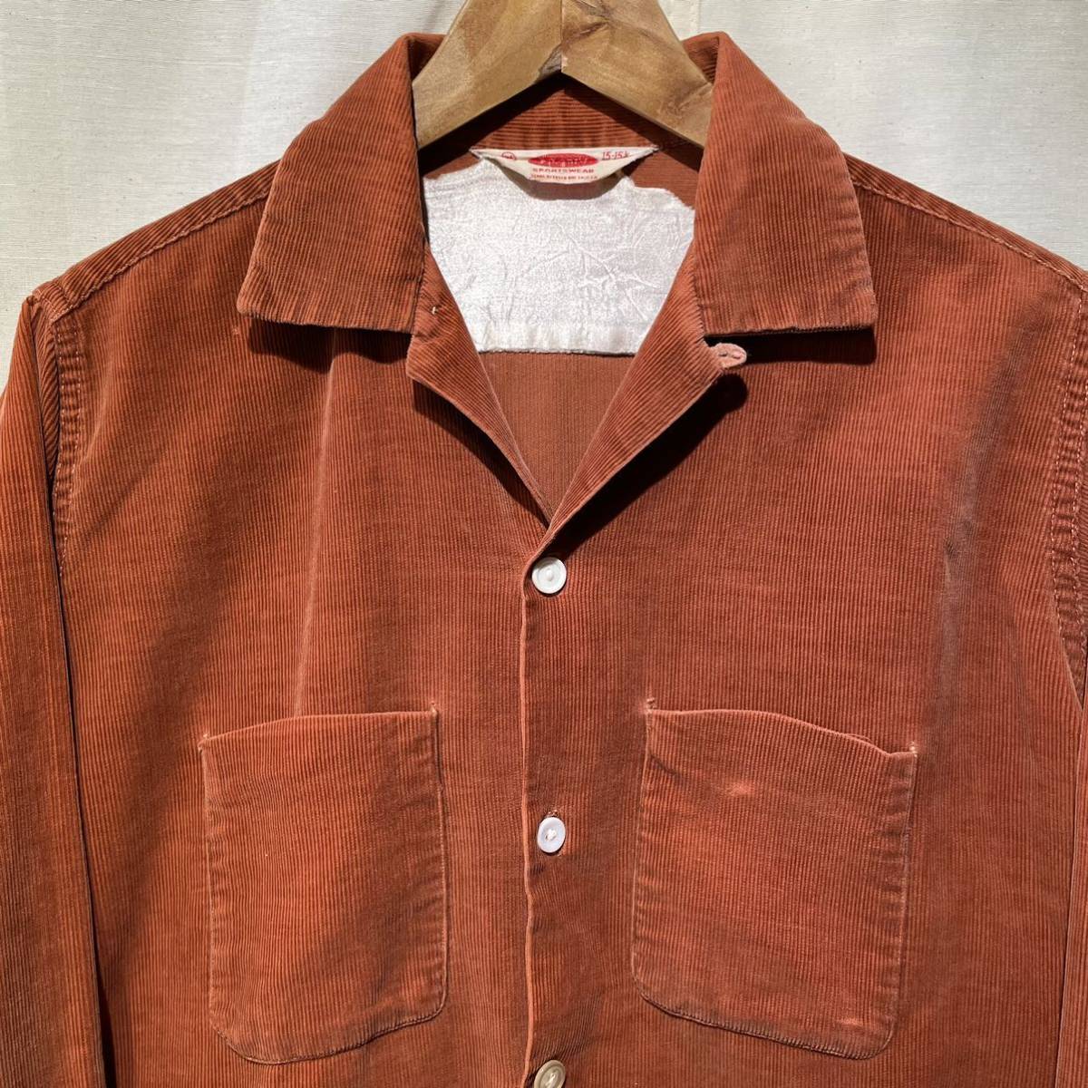 50s PILGRIM コーデュロイ オープンカラーシャツ ビンテージ USA 50s PILGRIM コーデュロイ オープンカラーシャツ ビンテージ USA