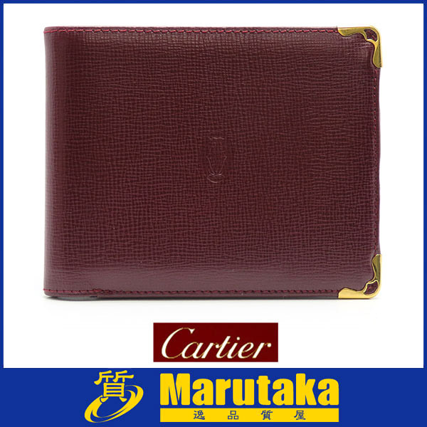 購入銀座 【Cartier】マスト　二つ折り札入れ 折り財布