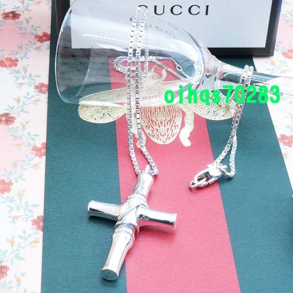 新品 未使用 GUCCI グッチ バンブークロスネックレス www.winstudio.com.sg