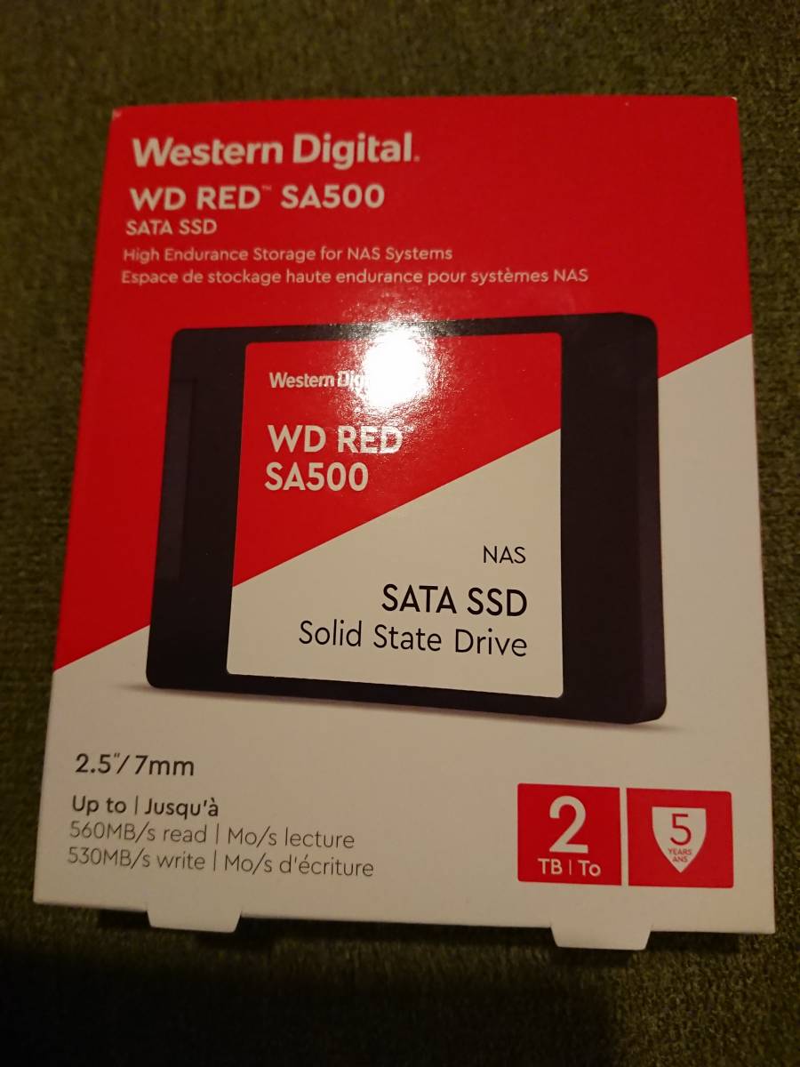 新品未開封 SSD 2TB Western Digital WD RED WDS200T1R0A SATA 2.5inch