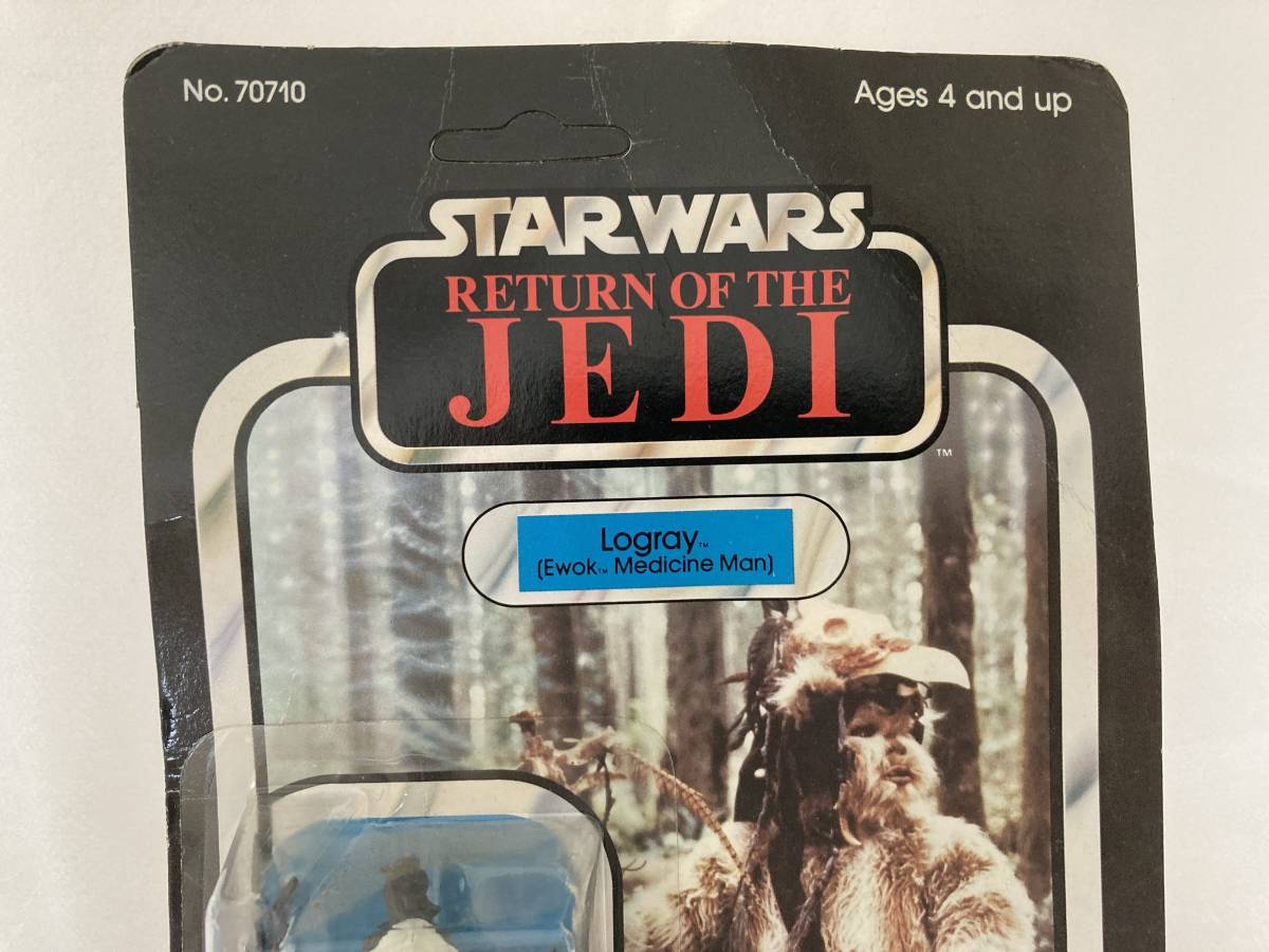 当時物★未開封！ オールドケナー old Kenner・Return of the Jedi ジェダイの復讐・Logray Ewok Medisine Man・イウォーク呪医・ツクダ_画像4