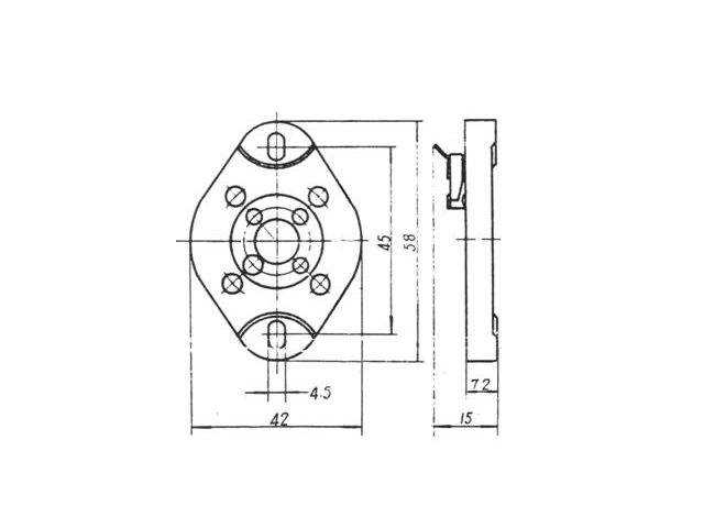 4ピン 金メッキ 真空管ソケット 2A3C 300B 2個 [管理№0539 T2]_画像3