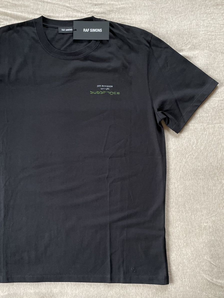  чёрный L новый товар RAF SIMONS Joy Division Substance футболка трикотаж с коротким рукавом 18SS size L чёрный Raf Simons мужской черный Joy te Vision 